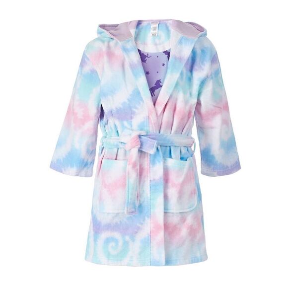 NWT SAINT EVE Girls Youth Unicorn Beach CoverUp Robe & Swimsuit 2 piece Set: Siz - Picture 7 of 7